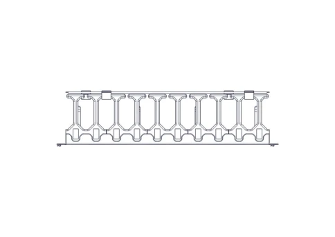 Horizontal Cable Organizer Excelente Series 3U Plastic Fingers фото 9
