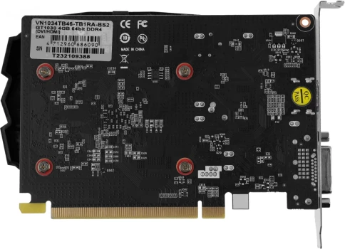 Видеокарта Biostar PCI-E 4.0 VN1034TB46 NVIDIA GeForce GT 1030 4Gb 64bit DDR4 1152/2000 DVIx1 HDMIx1 HDCP Ret [VN1034TB46] фото 3