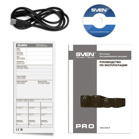 Линейно-интерактивный источник бесперебойного питания SVEN Pro 1000 USB/ SVEN  Pro 1000 (USB) фото 4