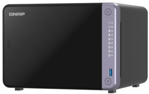 Сетевое хранилище без дисков/ SMB QNAP TS-632X-4G 6-bay 3.5" desktop NAS, AL524 4C 2.0GHz, 4GB DDR4 RAM (max 16GB), 2 x 10GbE SFP+, 2 x 2.5GbE, 1 x PCIe Gen3, 2 x USB 3.2 Gen1 фото 1