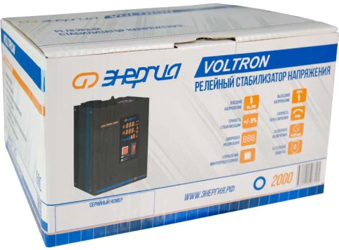 Стабилизатор  VOLTRON - 2000  ЭНЕРГИЯ Voltron (5%)/ Stabilizer VOLTRON - 2000 ENERGY Voltron (5%) фото 9