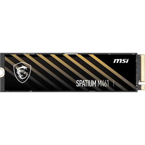 MSI SSD SPATIUM M461, 1000GB, M.2(22x80mm), NVMe, PCIe 4.0 x4, 3D TLC, R/W 5000/3200, IOPs 630 000/750 000, TBW 250, DWPD 0.14 (5 лет) фото 1