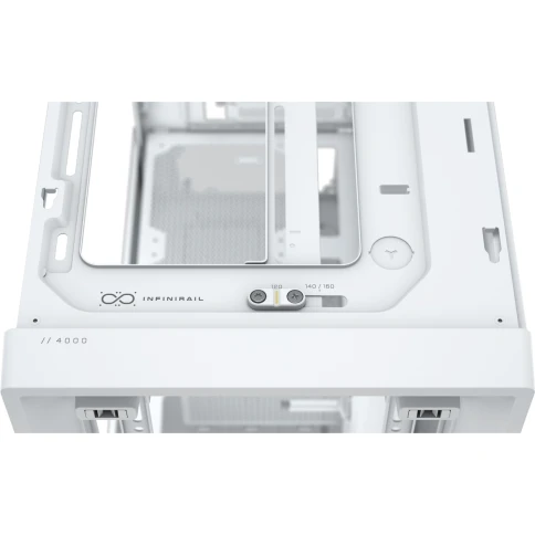 Корпус без блока питания/ Case Corsair Frame 4000D RS, Midi-Tower, TG, 3x120mm, 2xUSB-A 3.2, 1xUSB 3.2 Type-C, E-ATX, ATX, mATX, mITX White фото 5