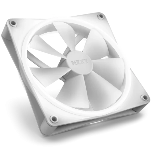 Кулер для корпуса ПК/ Case Cooler NZXT F140 RGB Duo (140x140x25mm, 4-pin PWM, RGB, 84.75CFM, 36dBA, 1800RPM, White) фото 5