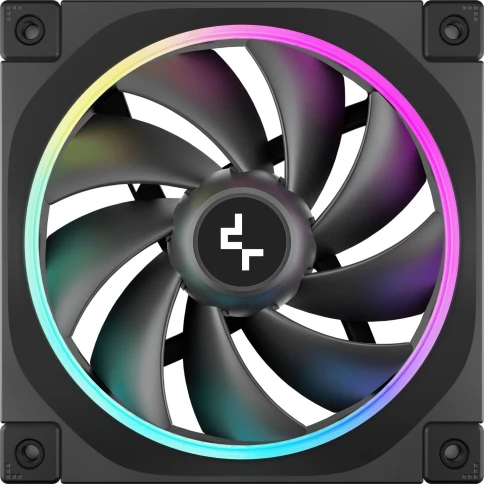 Вентилятор для корпуса Deepcool FL12 ARGB 120х120x25 черный 4-pin 32дБ (R-FL12-BKAPN1-G) Ret фото 1