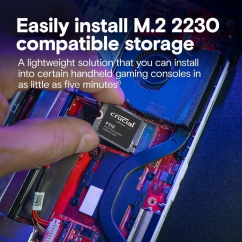 Твердотельный накопитель Crucial P310 2TB PCIe Gen4 NVMe 2230 M.2 SSD CT2000P310SSD2 фото 7