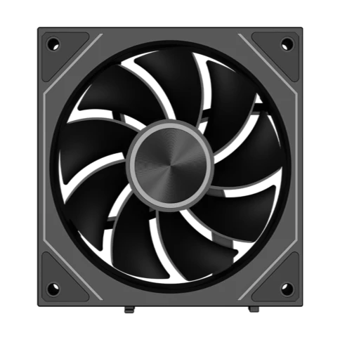 Кулер для корпуса/ Case Cooler PCCooler F3 X120R ARGB BK Reverse (120x120x25mm, 4-pin PWM, ARGB, 54CFM, 28.4dBA, 1800RPM, Black) фото 4