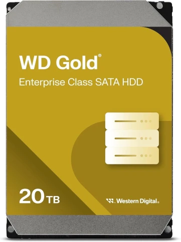 Жесткий диск WD SATA-III 20TB WD203KRYZ Server Gold 512E (7200rpm) 512Mb 3.5" фото 1