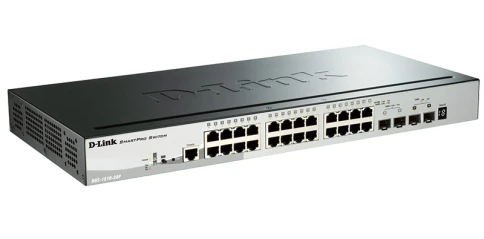 Сетевой коммутатор/ Gigabit Stackable SmartPro Switch with 24 10/100/1000Base-T PoE ports, 2 Gigabit SFP, 2 10G SFP+  ports фото 2