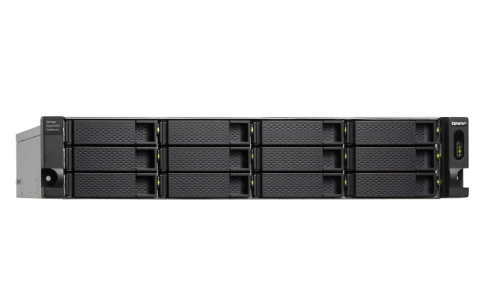Полка расширения сетевого хранилища без дисков/ SMB QNAP TL-R1200C-RP USB 3.2 Gen 2 Type-C JBOD storage enclosure, 12-tray 3,5"/2,5" w/o HDD, 2xPSU. Rackmount. W/o rail kit RAIL-B02 фото 3