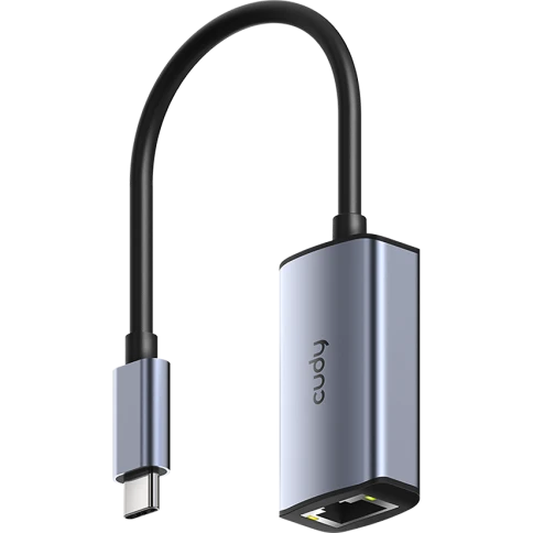 Адаптер/ Aluminum Portable USB-C to Gigabit Ethernet Adapter, Compatible with Laptop, MacBook, Surface, PC with Windows, XP, Mac/Linux and more фото 1