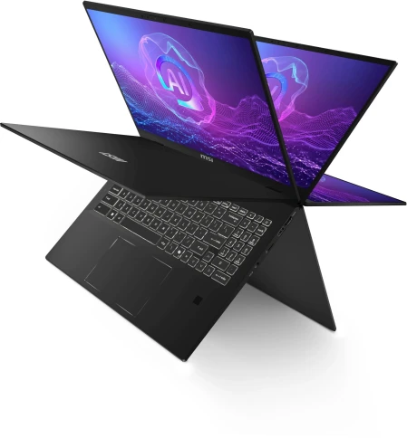 Ноутбук MSI Summit A16 AI+ A3HMTG-084RU Ryzen AI 9 365 32Gb SSD2Tb AMD Radeon 880M 16" IPS Touch QHD+ (2560x1600) Windows 11 Home black WiFi BT Cam (9S7-159K21-084) фото 7