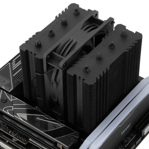 Кулер для процессора/ CPU Cooler Thermalright Peerless Assassin 90 SE (4-pin PWM, 110mm, Ni/CU, 4x6mm, 1x92mm, 32.77CFM, 23.85 dBA, 2200RPM, S: 1700, 1200, 115X, AM5, AM4) фото 8