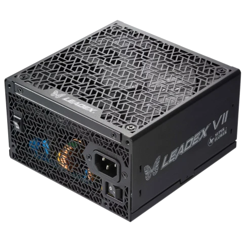 блок питания 1300 Ватт/ Power Supply Super Flower Leadex VII, 1300W, ATX 3.0, 140mm, 12xSATA, 4xPCI-E(6+2), 1x12VHPWR(12+4), APFC, 80+ Gold, Full Modular фото 1