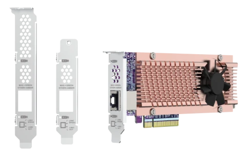 Карта расширения/ QNAP QM2-2P410G1T 2x M.2 22110/2280 NVMe SSD expansi фото 3