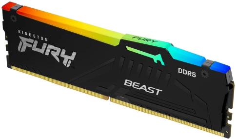 Память оперативная/ Kingston 32GB 5600MT/s DDR5 CL40 DIMM FURY Beast RGB XMP фото 2