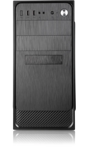 Корпус с блоком питания 450Вт./ Case Forza mATX, 450W, 2xUSB3.0, Black, w/o FAN, 12 cm fan PSU, power cord фото 2