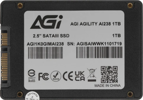 Твердотельный накопитель AGi SATA-III 1TB AGI1K0GIMAI238 AI238 2.5" [AGI1K0GIMAI238] фото 3