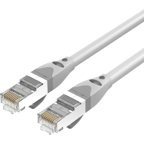 Патч-корд Vention прямой SFTP cat.6A, RJ45 - 1,5м. Серый фото 1