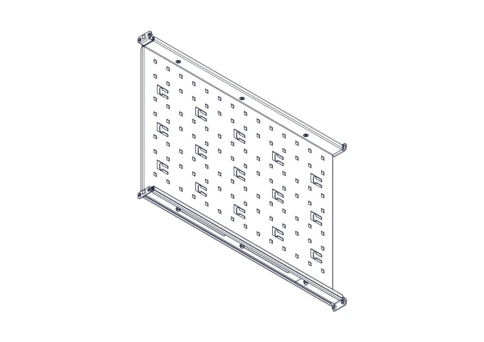Fixed shelf Systeme Electric, Uniprom series, 1U, 650mm, 120kg фото 2
