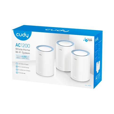 Wi-Fi Mesh-система/ AC1200 Wi-Fi Mesh Solution 3-Pack, Chipset MediaTek, Dual-Band, 867Mbps at 5GHz + 300Mbps at 2.4GHz, 802.11ac/a/b/g/n, 2 Fast Ethernet Ports, 2 internal antennas, MU-MIMO,  DDNS,Zerotier/Wireguard/OpenVPN/IPSec/L2TP/PPTP VPN,  DNS over фото 6