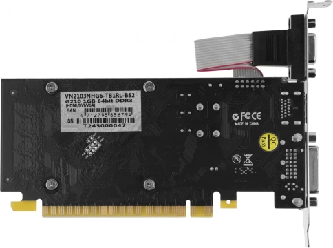 Видеокарта Biostar PCI-E G210-1GB D3 LP NVIDIA GeForce 210 1Gb 64bit DDR3 589/1333 DVIx1 HDMIx1 CRTx1 Ret low profile [VN2103NHG6] фото 3