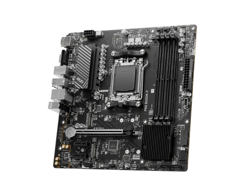 Материнская плата/ MB MSI AMD B650 sAM5, 4xDDR5(256GB), D-SUB/HDMI 2.1/DP, 1xPCIe 4.0x16, 2xPCIe 3.0, 1xLAN (2.5GbE), 4xSATA 6Gb/s, 2xM.2, 4xUSB 3.2, 4xUSB 2.0, 1xPS/2, mATX фото 3