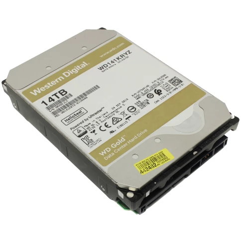 Жесткий диск/ HDD WD SATA3 14Tb Gold 7200 512mb  1 year warranty фото 1