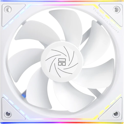 Кулер для корпуса/ Case Cooler Thermalright TL-M12RW Reverse (124x120x25mm, 4-pin PWM, ARGB, 42.6CFM, 23.2dBA, 1500RPM, White) фото 1