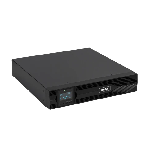 8764 SKAT-UPS 1500-RACK-ON-3X9 P3 ИБП 1500ВА/1500 Вт, 2U, On-Line, синус, встр. АКБ 36В (3x9Ач), 2хSchuko, USB, RS232, RS485, параллельный порт, слот для карт (SNMP,реле), EPO, ШхГхВ 440х460х88, масса 19.4 кг фото 5