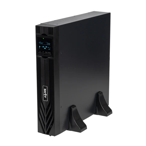 8764 SKAT-UPS 1500-RACK-ON-3X9 P3 ИБП 1500ВА/1500 Вт, 2U, On-Line, синус, встр. АКБ 36В (3x9Ач), 2хSchuko, USB, RS232, RS485, параллельный порт, слот для карт (SNMP,реле), EPO, ШхГхВ 440х460х88, масса 19.4 кг фото 1