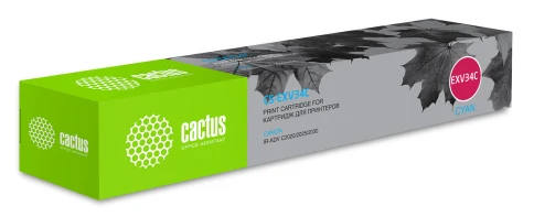 -/ Картридж лазерный Cactus CS-EXV34C C-EXV34 C голубой (19000стр.) для Canon IR Advance C2030L/C2030i/ фото 1