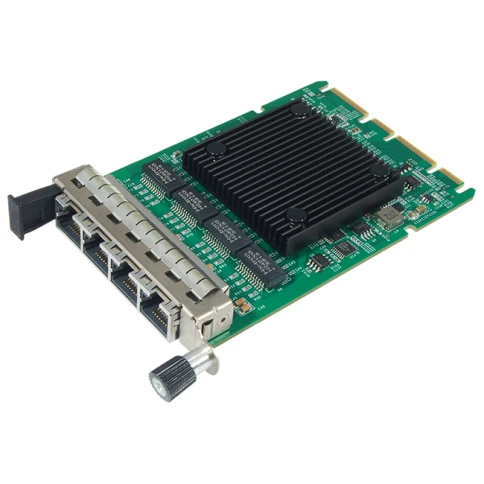 Сетевая карта/ 1G Quad Port RJ45 OCP3.0 Ethernet Adapter with Intel I350-AM4 Chipset фото 1