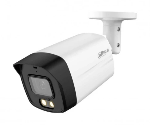 Уличная цилиндрическая HDCVI-камера Full-color Dahua DH-HAC-HFW1239TLMP-LED-0280B, 2 Мп (LED 40 м) фото 1