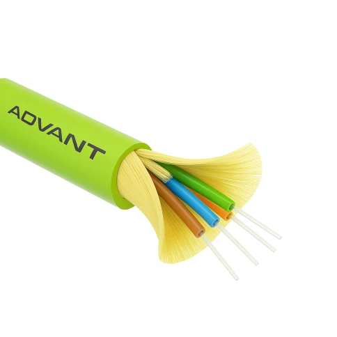 Волоконно-оптический кабель ADVANT ADVOM5-FO04-UV-LL, тип волокна MM 50/125 (OM5), количество волокон: 4, среда использования: Внутренняя/Внешняя, внешняя оболочка: LSZH, цвет: Зеленый. Внешний диаметр: 4,7 фото 1