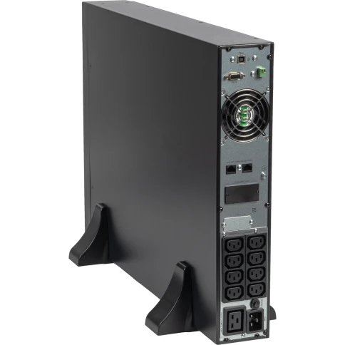 8773 SKAT-UPS 3000-RACK-ON-6X9-E P3 ИБП 3000ВА/3000 Вт, 2U, On-Line, синус, встр. АКБ 72В (6x9Ач), 8хC13+1xC19, USB, RS232, RS485, параллельный порт, слот для карт (SNMP, реле), EPO, ШхГхВ 440х605х88, масса 30.4 кг фото 5