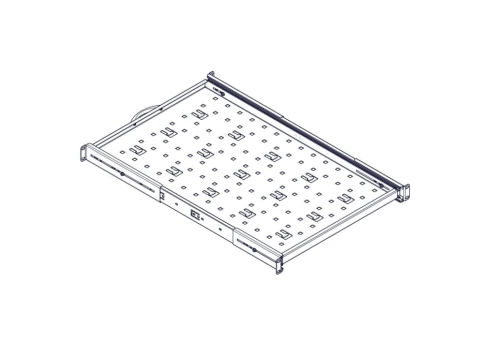 Выдвижная полка Systeme Electric, серия Uniprom, 1U, 650мм, до 45кг фото 8