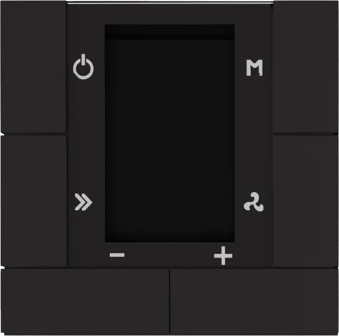 Donel Многофункциональный термостат KNX, 55 мм ЖК-экран, 2 интерфейса, Цвет: серый, Cерия DKNX фото 1