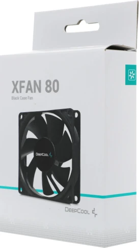 Вентилятор для корпуса Deepcool XFan 80 80х80x25 черный 4-pin (Molex) 20дБ (DP-FDC-XF80) Ret [DP-FDC-XF80] фото 6
