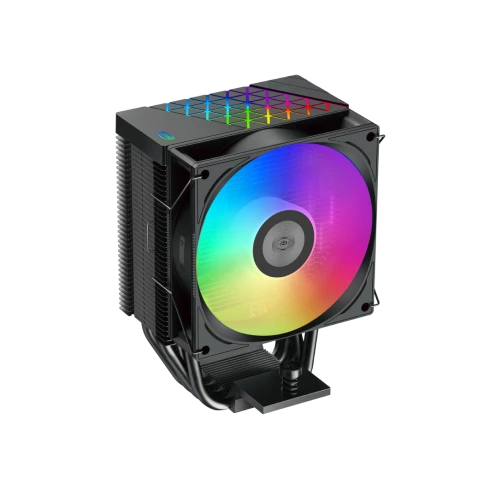 Кулер для процессора/ CPU Cooler PCCooler R400 ARGB BK (180W, 4-pin PWM, 133mm, Al/Cu, 4x6mm, ARGB, 1x92mm, 40.94CFM, 30dBA, 2200RPM, S: 1851/1700/1200/115X, AM5/AM4, black) фото 3