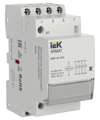 ARMAT Контактор модульный KMR 25А 230В AC 4НЗ IEK фото 1