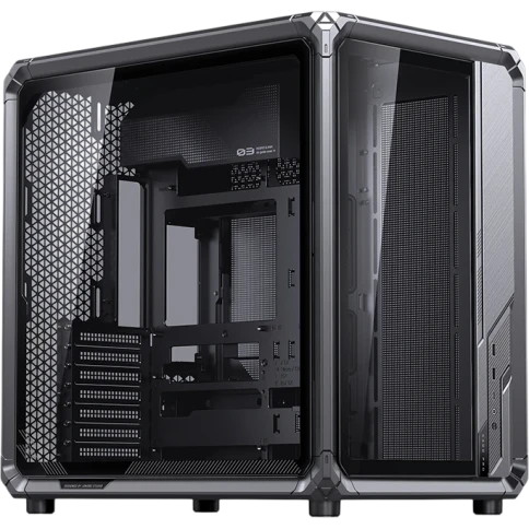 Корпус без блока питания/ Case JONSBO X400 Pro, Midi-Tower, TG, no fan, 2xUSB-A 3.0 + 1xUSB-C 3.2, ATX, mATX, mITX Grey фото 1