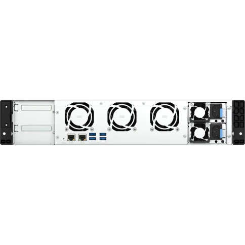 Сетевое хранилище без дисков/ ENTERPRISE QNAP TS-855eU-RP-8G NAS 8 HDD trays, 2 x M.2 2280 (PCIe Gen 3 x 4), 2x 2.5 GbE, rackmount, 2 PSU. Intel Atom C5125 8-core processor, 2.8GHz, 8 GB SODIMM DDR4 (1 x 8 GB) up to 64 GB ( 2 x 32 GB). W/o rail kit RAIL-B фото 7