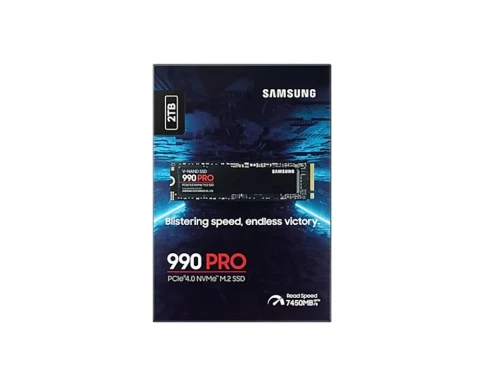 Твердотельные накопители/ Samsung SSD 990 PRO, 2000GB, M.2(22x80mm), NVMe 2.0, PCIe 4.0 x4, V-NAND TLC, R/W 7450/6900MB/s, IOPs 1 400 000/1 550 000, DRAM buffer 2048MB, TBW 1200, DWPD 0.33 (12 мес.) фото 7