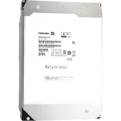 Жесткий диск/ HDD Toshiba MD09 SATA3 16Tb 3.5" 7200 512Mb OFFICIAL RECERTIFIED 1 year warranty (replacement MG08ACA16TE, ST16000NM000J, ST16000NM001G, MG11ACA16TE, MG09ACA16TE, WUH721816ALE6L4) фото 4
