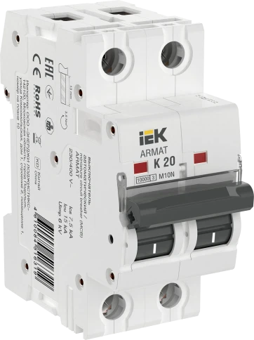 ARMAT Авт. выкл. M10N 2P K 20А IEK фото 1