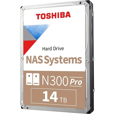 Жесткий диск/ HDD Toshiba N300 NAS PRO SATA3 3.5" 14TB 7200 512Mb 6Gb/s 1 year warranty (replacement HDWG51EUZSVB, ST14000NE0008, ST14000VN0008, WD141KFGX, WD142KFGX, ST14000NT001) фото 1