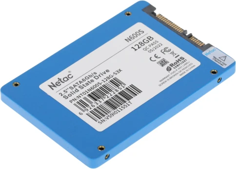 Твердотельный накопитель Netac SATA-III 128GB NT01N600S-128G-S3X N600S 2.5" [NT01N600S-128G-S3X] фото 3