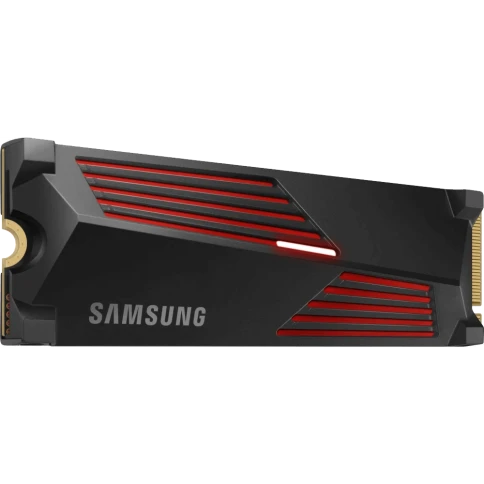 Твердотельный накопитель/ Samsung SSD 990 PRO, 2000GB, M.2(22x80mm), NVMe 2.0, PCIe 4.0 x4, V-NAND TLC, R/W 7450/6900MB/s, IOPs 1 400 000/1 550 000, DRAM buffer 2048MB, TBW 1200, DWPD 0.33, with Heatsink (12 мес.) фото 4