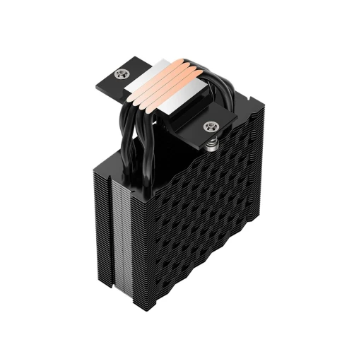 Кулер для процессора/ CPU Cooler PCCooler RT400 ARGB BK (235W, 4-pin PWM, 148mm, Al/Cu, 4x6mm, ARGB, 1x120mm, 73.32CFM, 34.9dBA, 2200RPM, S: 115X/1200/1700/1851 , AM4/AM5, black) фото 6